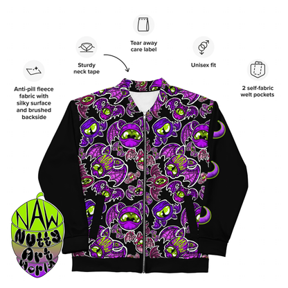 Batty Kittys Unisex Bomber Jacket