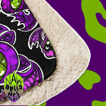 Batty Kitty's Sherpa blanket