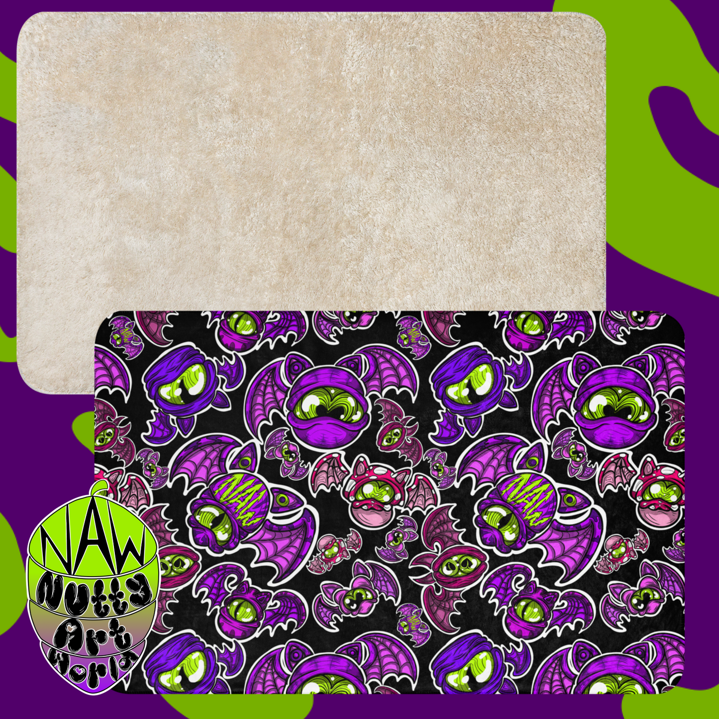 Batty Kitty's Sherpa blanket