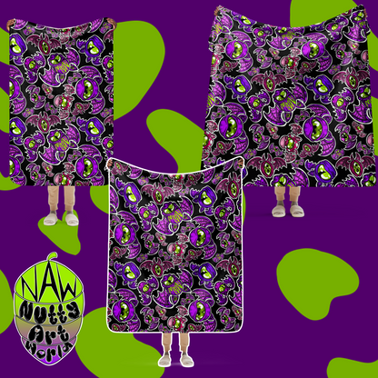 Batty Kitty's Sherpa blanket