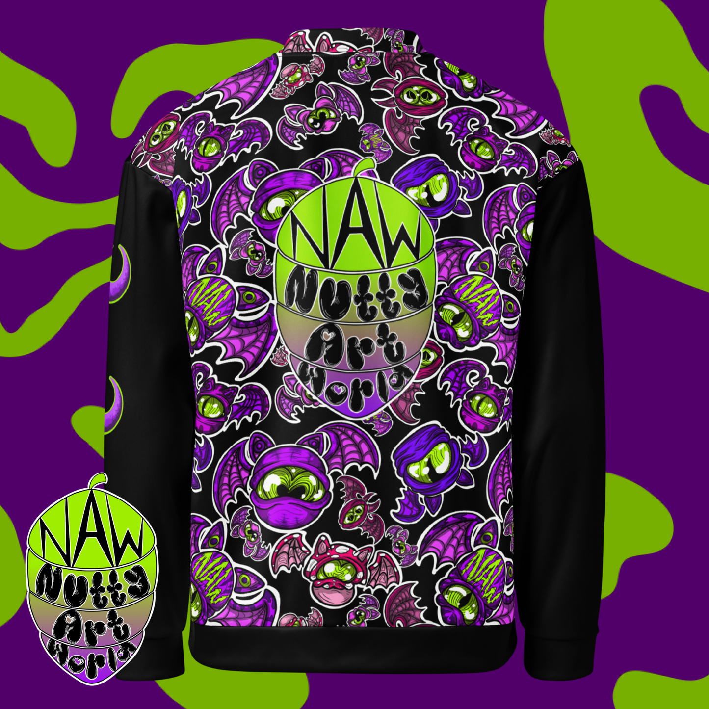 Batty Kittys Unisex Bomber Jacket