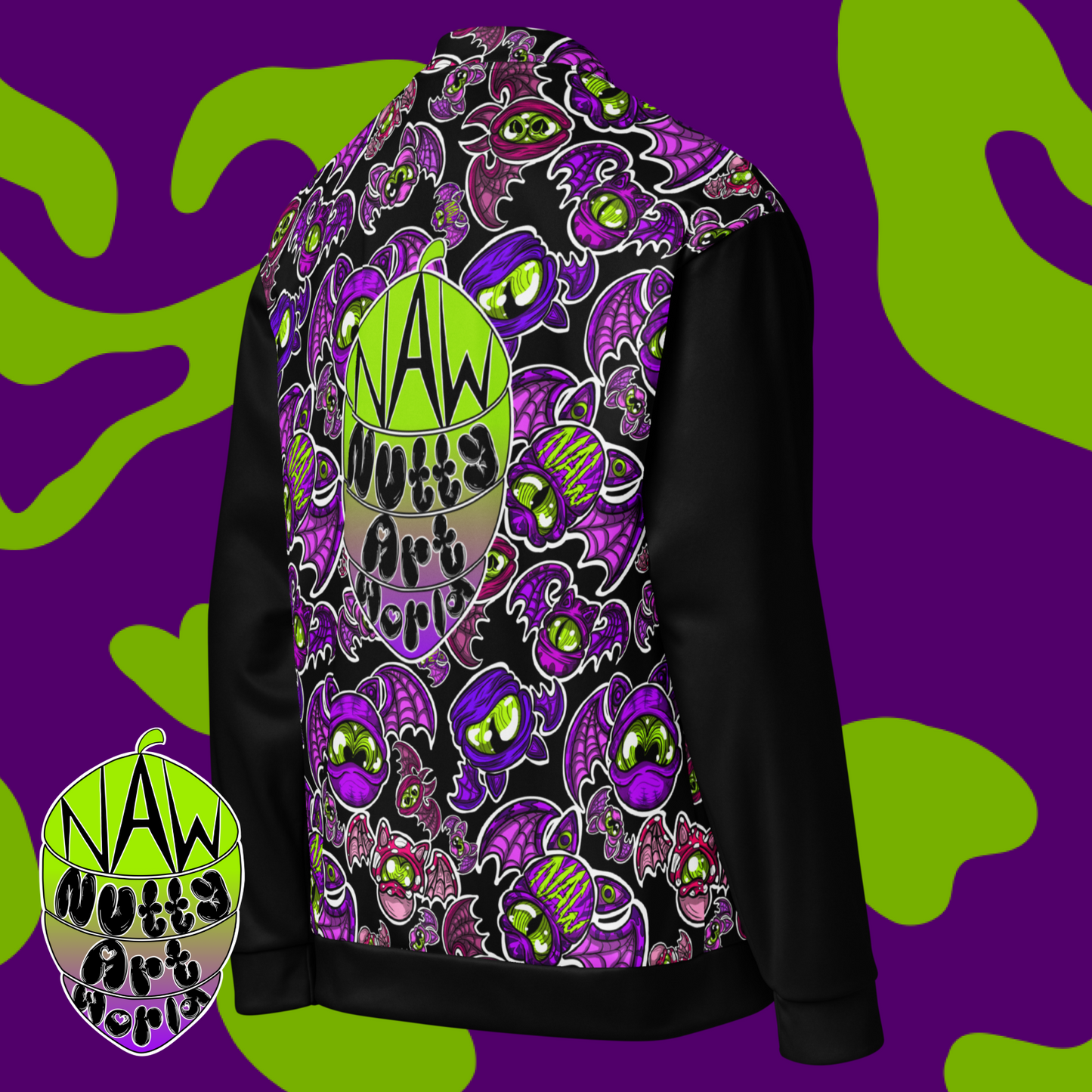 Batty Kittys Unisex Bomber Jacket