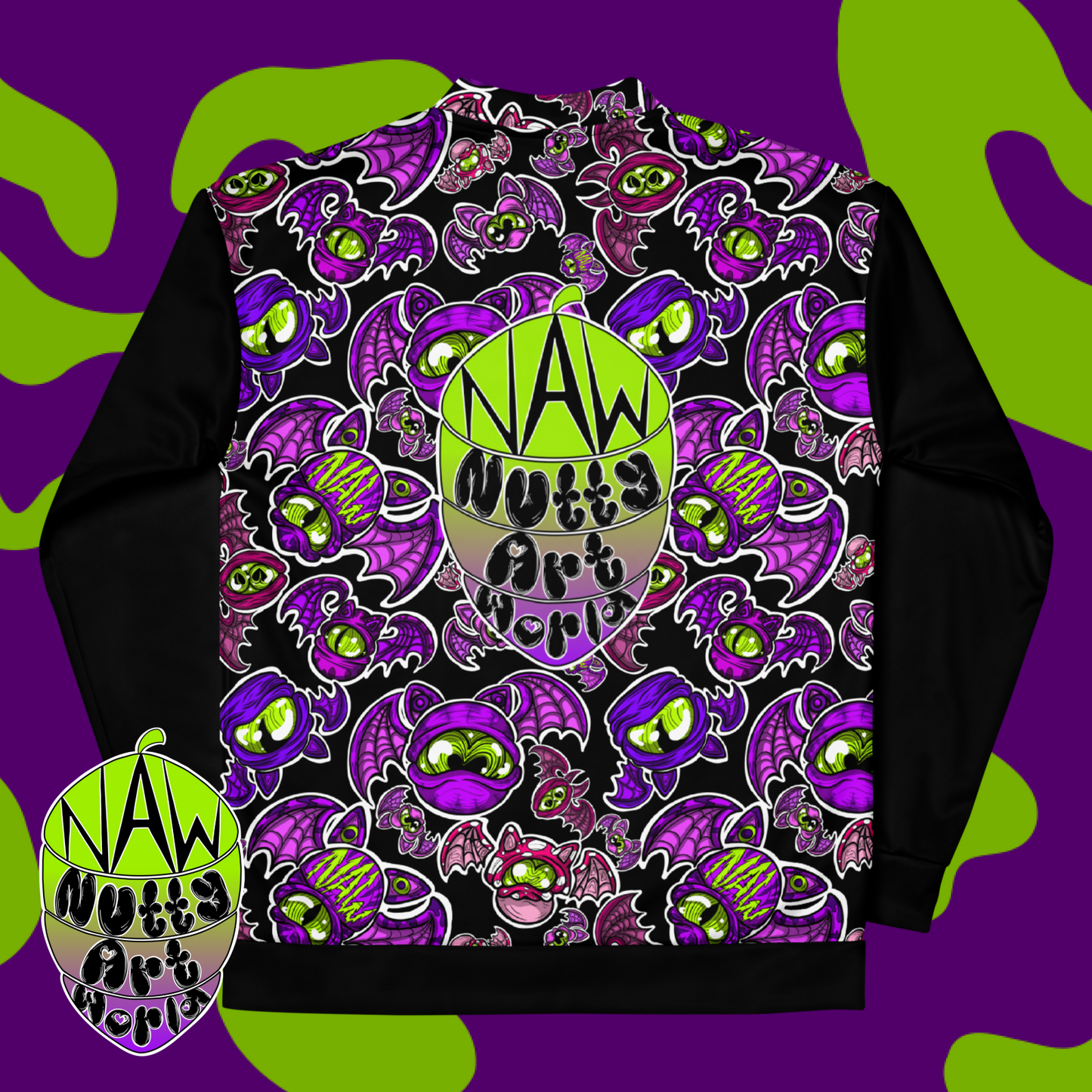 Batty Kittys Unisex Bomber Jacket