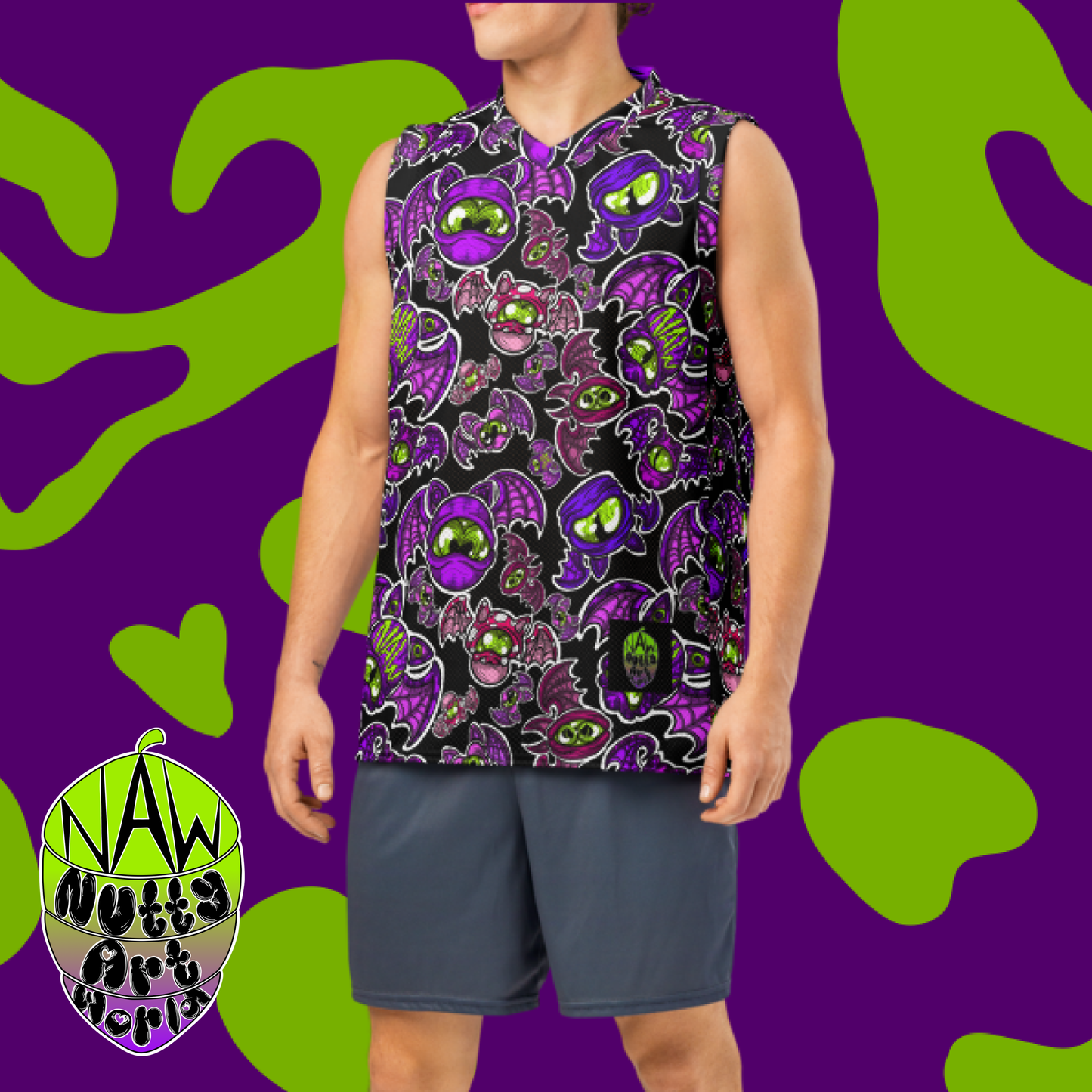 Batty kitty's unisex Jersey