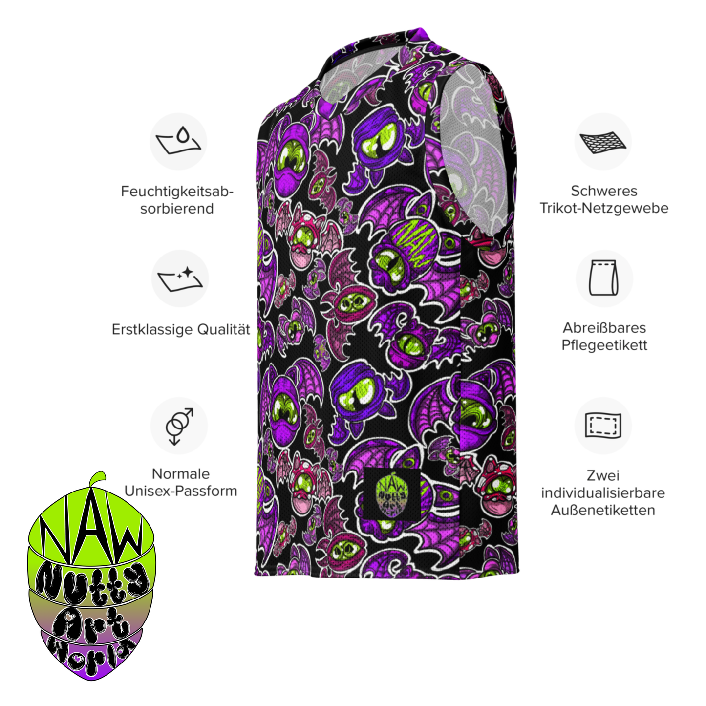 Batty kitty's unisex Jersey