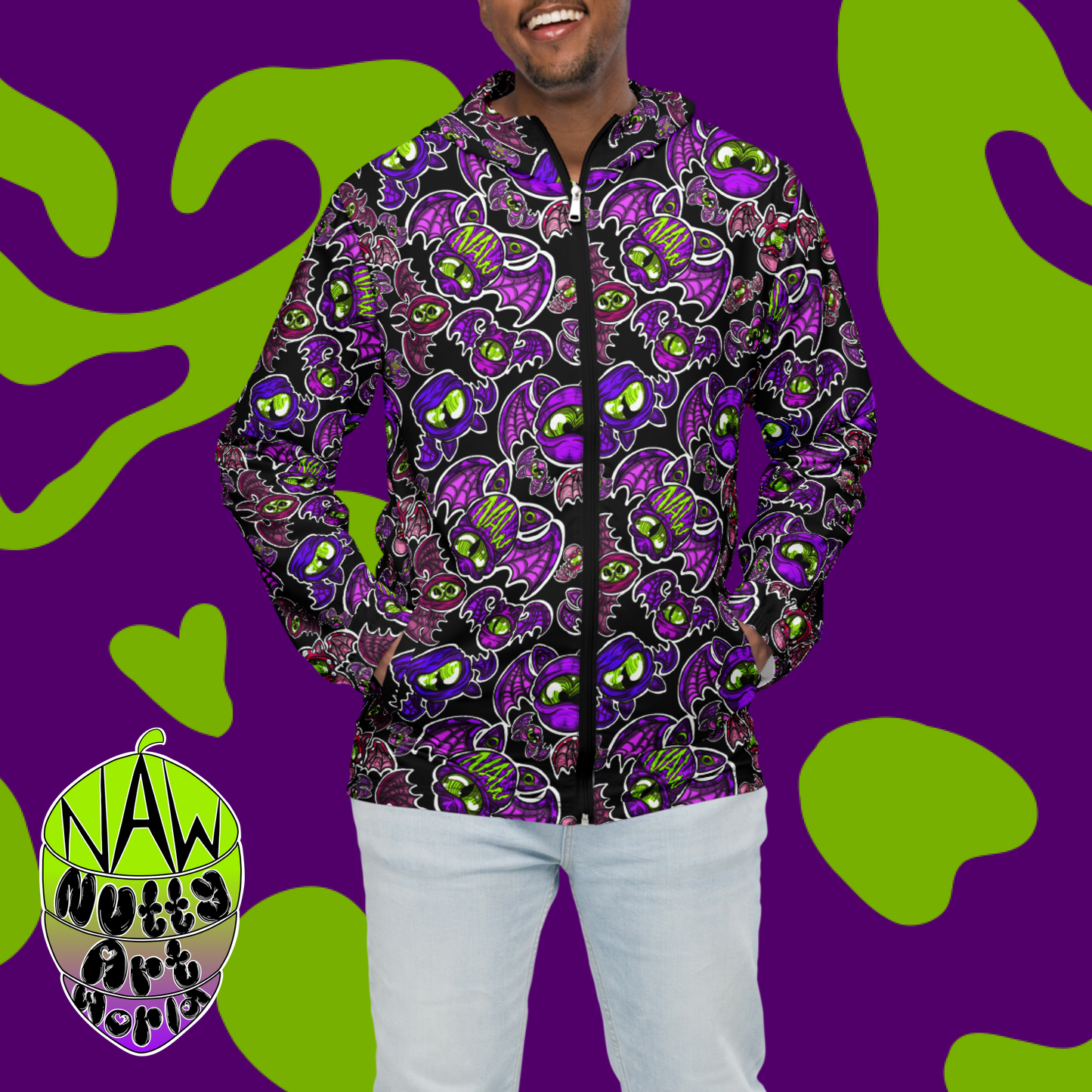 Batty Kitty's Men’s windbreaker