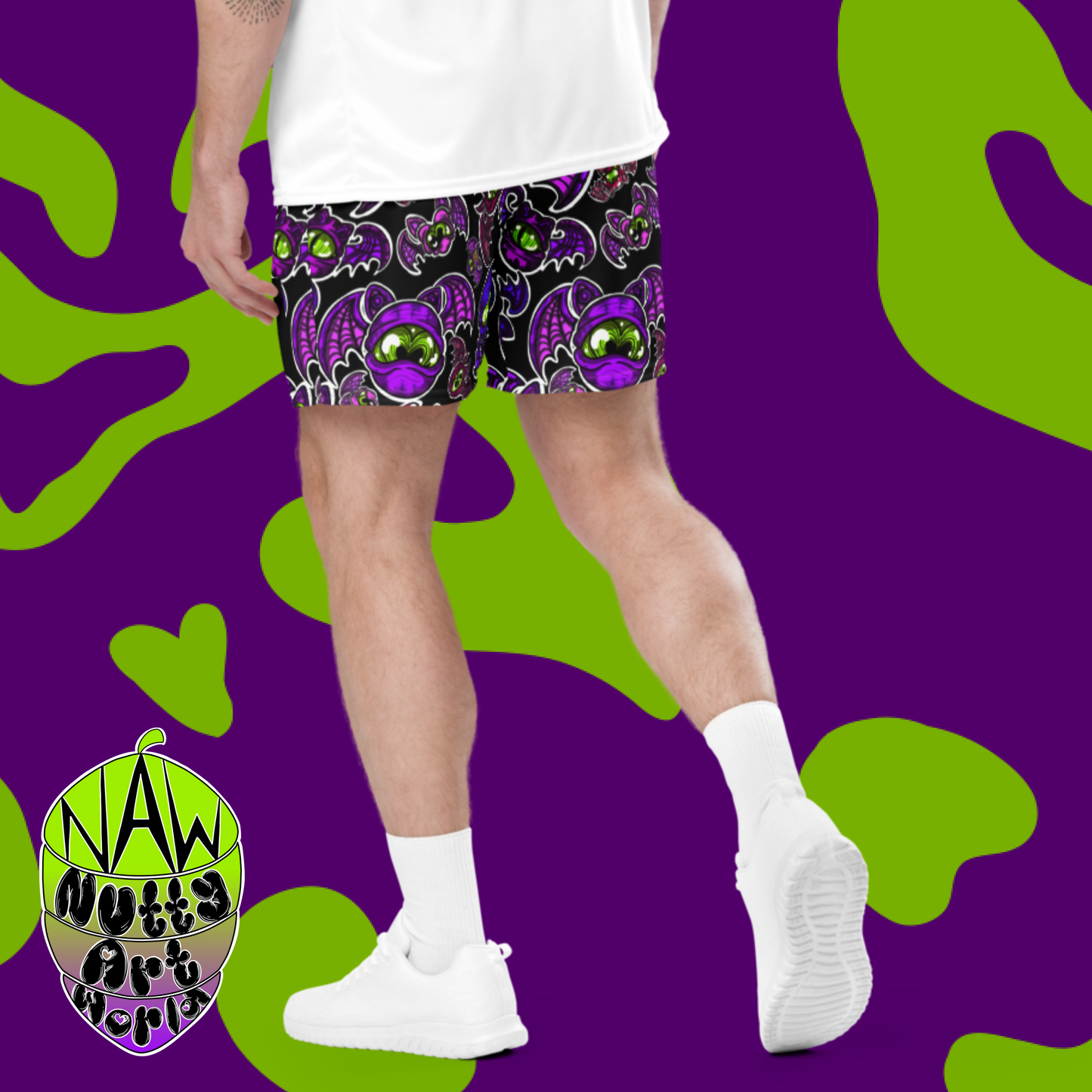 Batty Kitty's Unisex mesh shorts