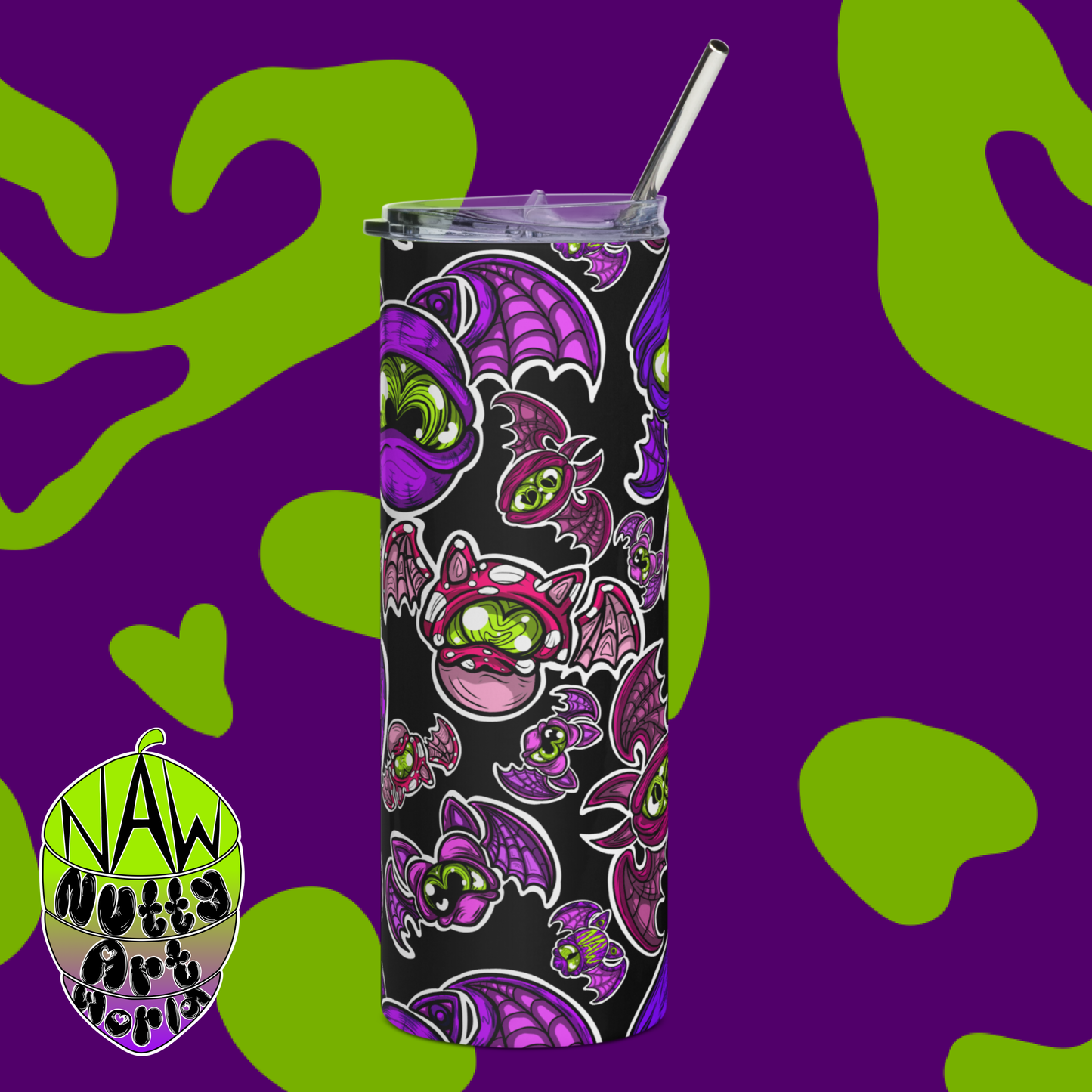 Batty Kittys Stainless Steel Tumbler