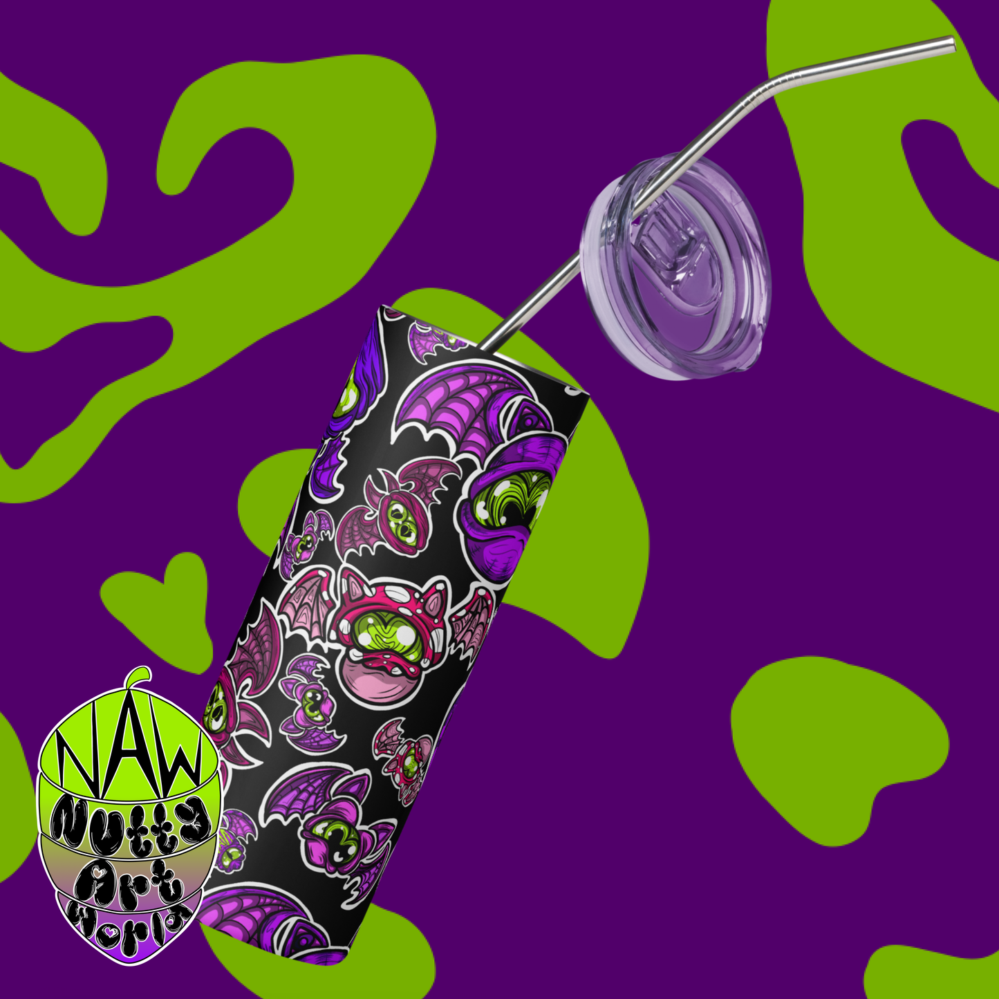 Batty Kittys Stainless Steel Tumbler