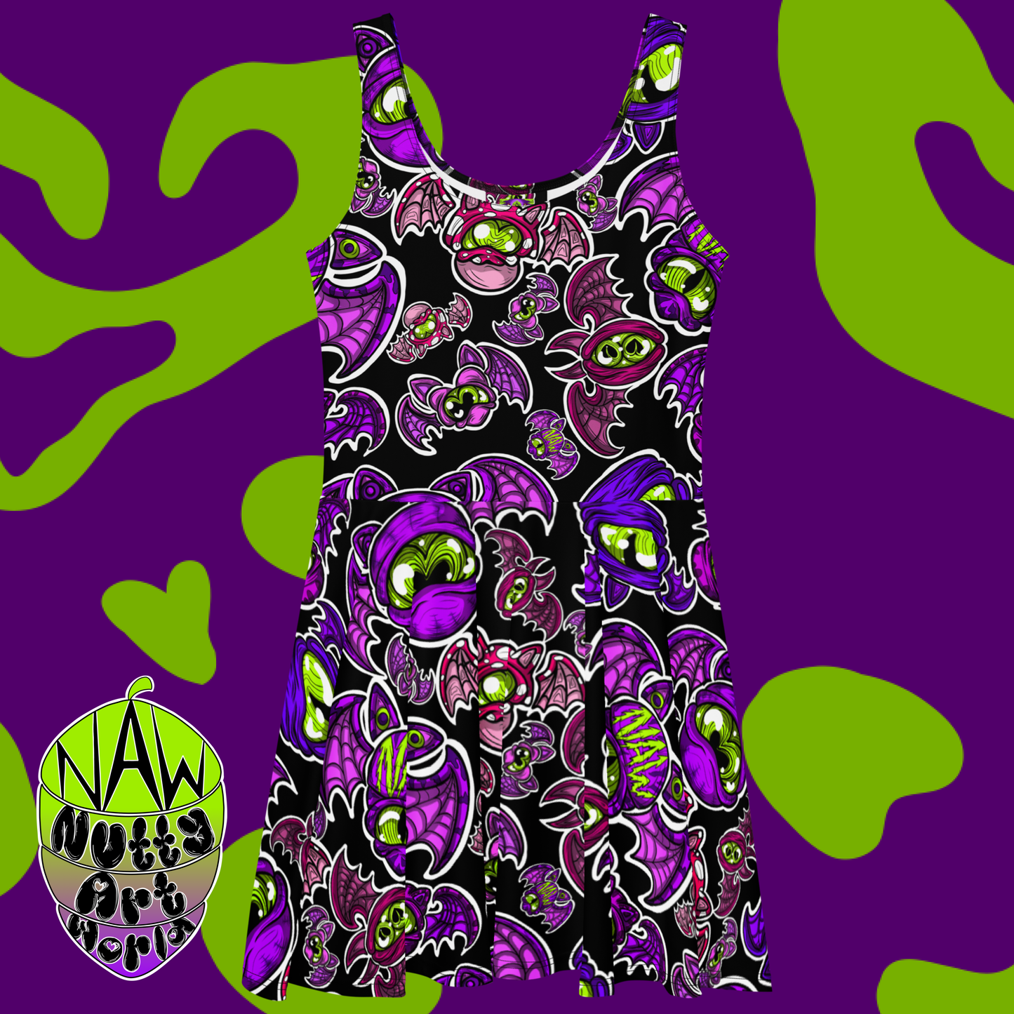 Batty Kitty's Skater Dress