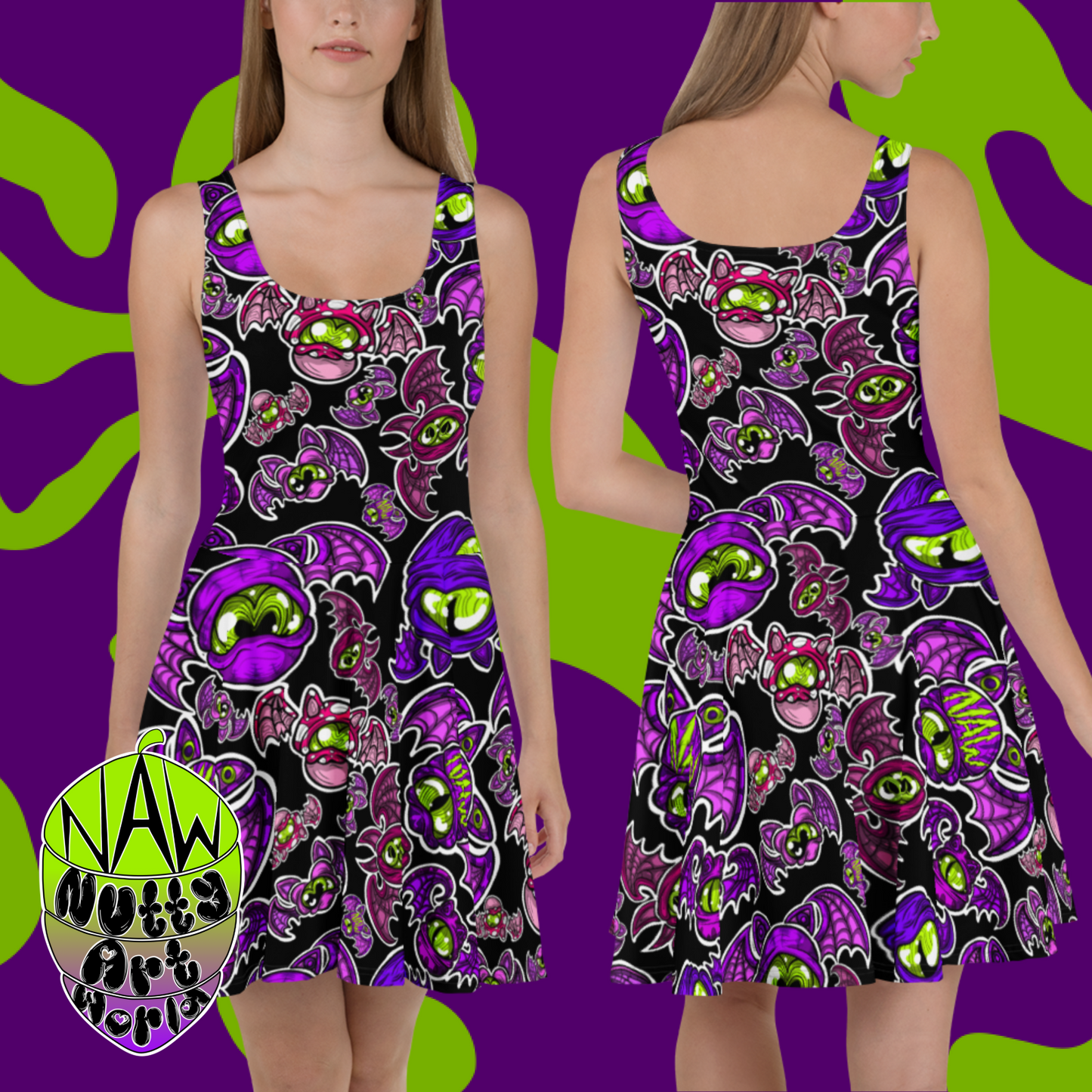 Batty Kitty's Skater Dress