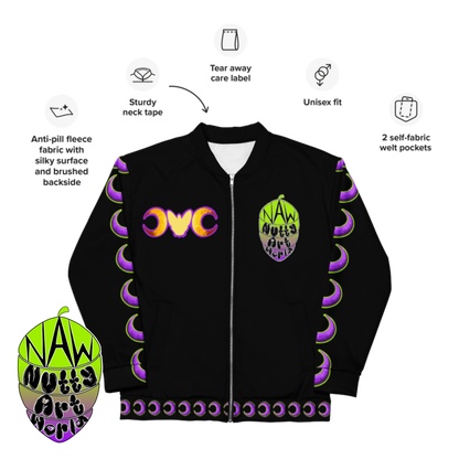 Crystal Kitty Unisex Bomber Jacket