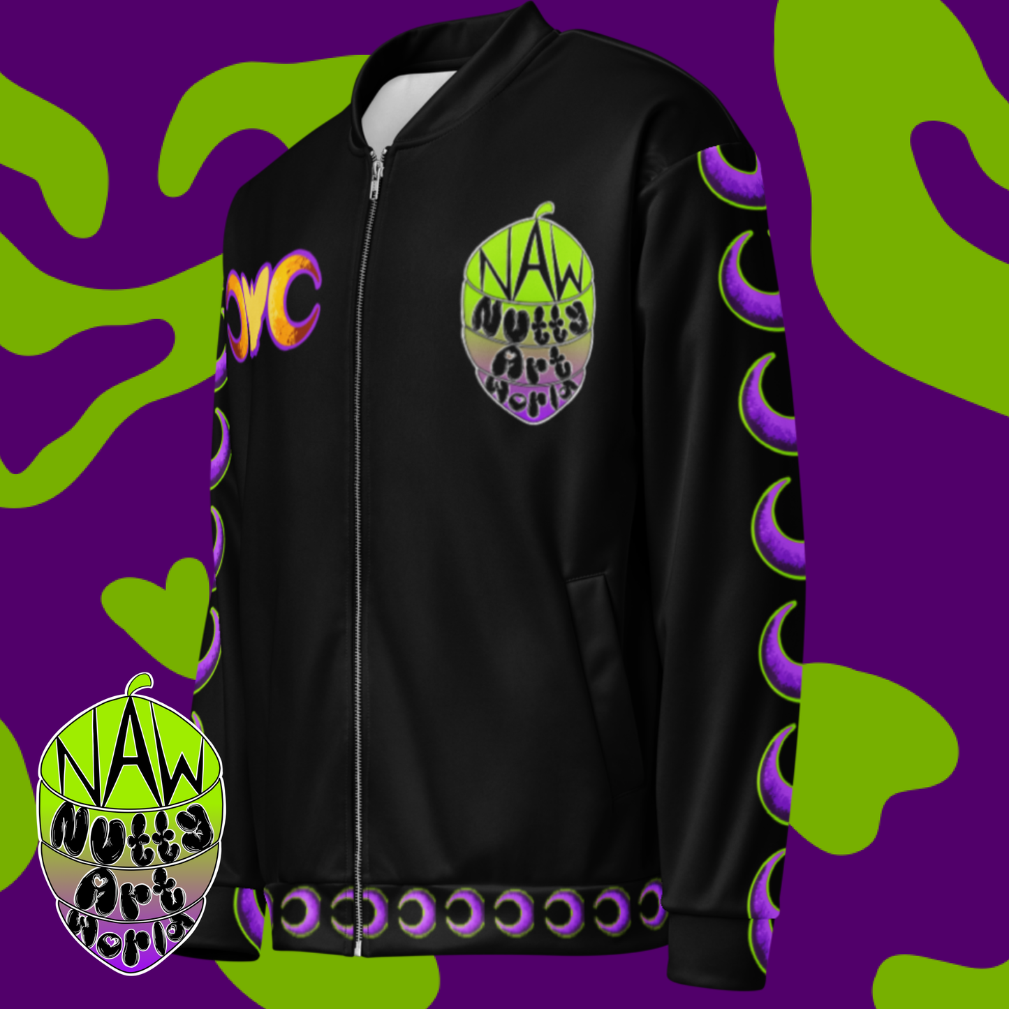 Crystal Kitty Unisex Bomber Jacket