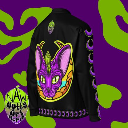 Crystal Kitty Unisex Bomber Jacket