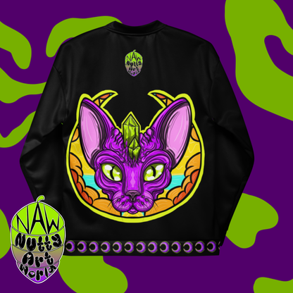 Crystal Kitty Unisex Bomber Jacket