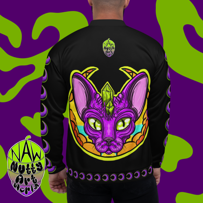 Crystal Kitty Unisex Bomber Jacket