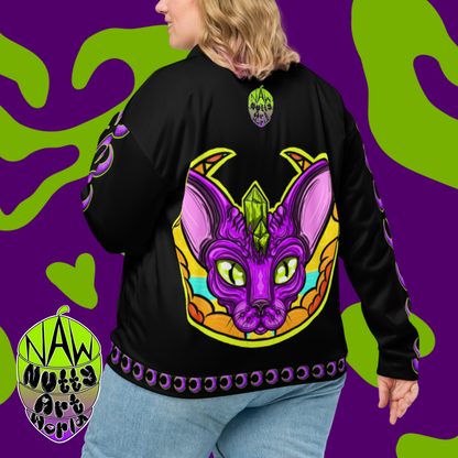Crystal Kitty Unisex Bomber Jacket