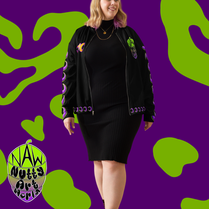 Crystal Kitty Unisex Bomber Jacket