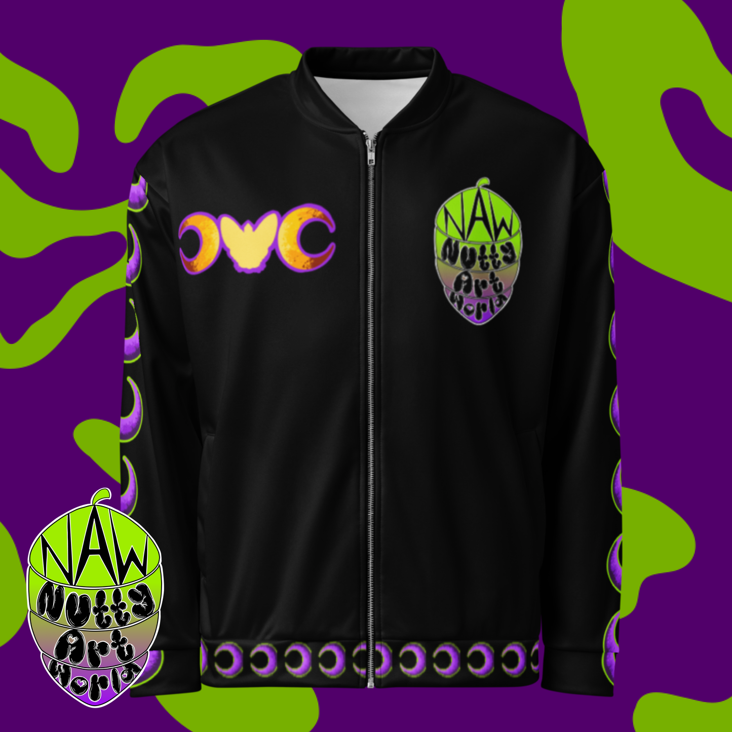 Crystal Kitty Unisex Bomber Jacket