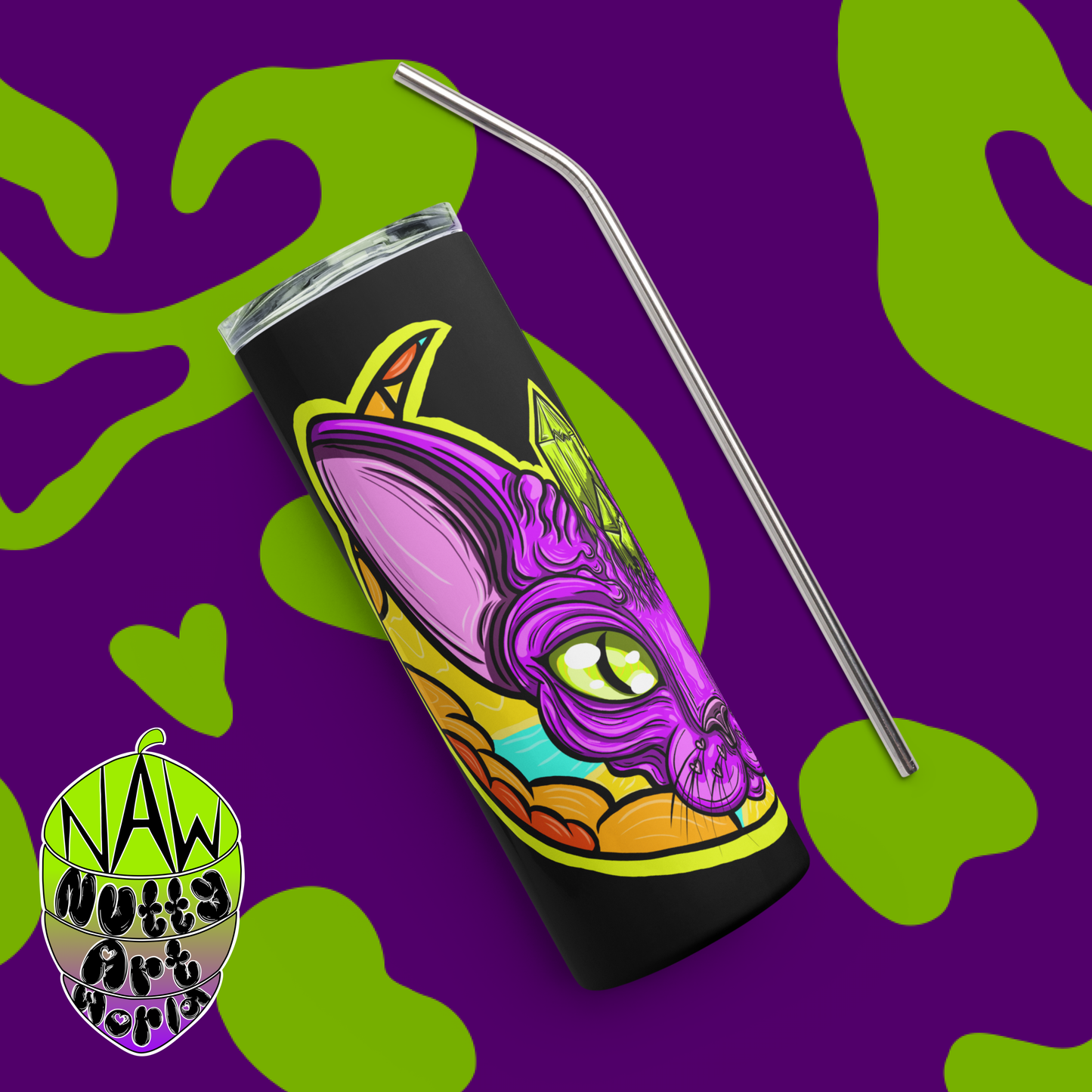 Crystal kitty's Stainless Steel Tumbler