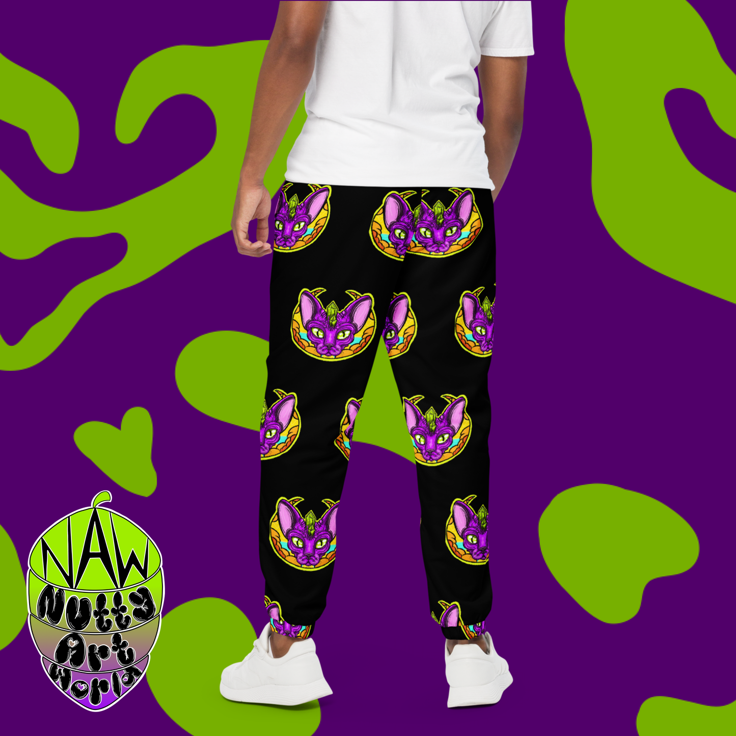 Crystal Kitty Unisex Track Pants