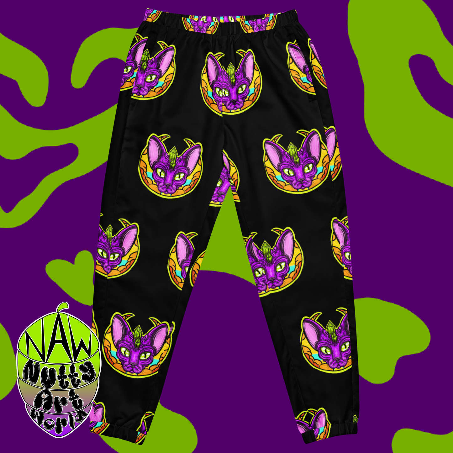 Crystal Kitty Unisex Track Pants