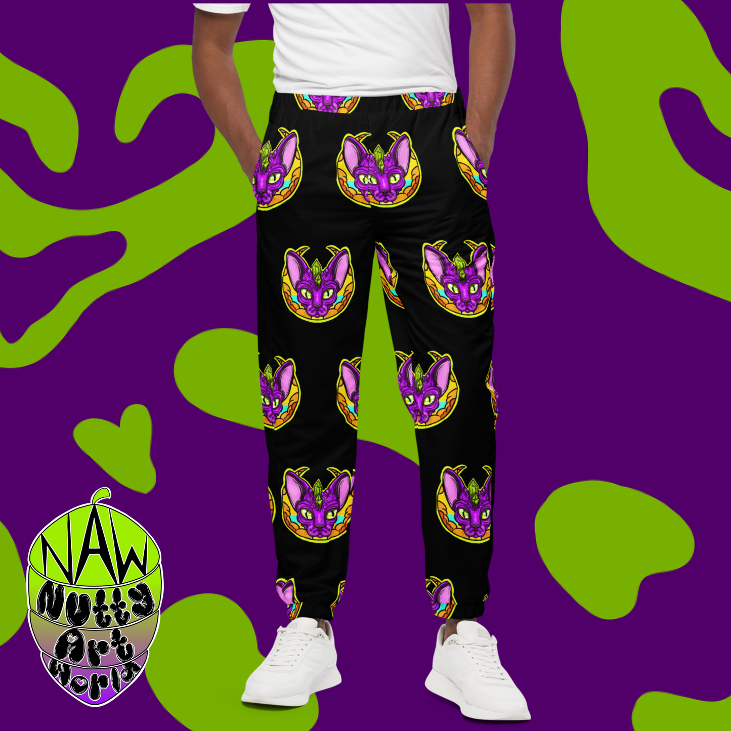 Crystal Kitty Unisex Track Pants