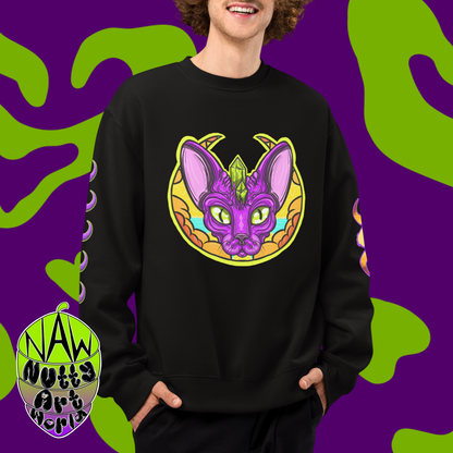 Crystal Kitty Oversized Heavyweight Sweatshirt