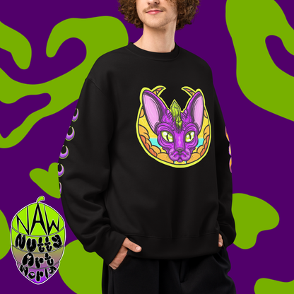 Crystal Kitty Oversized Heavyweight Sweatshirt