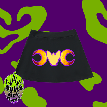 Crystal Kitty High-Waist Pocketed Skirt