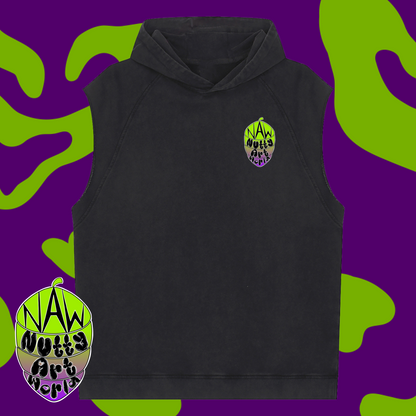 Crystal Kitty Sleeveless Hoodie