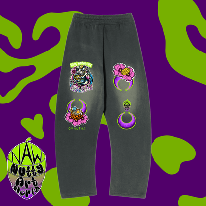 Ramen Kitty Sunfade Fleece Sweatpants