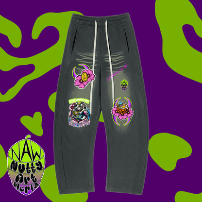 Ramen Kitty Sunfade Fleece Sweatpants