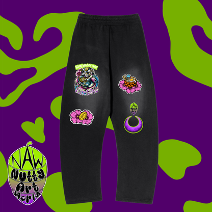 Happy Ramen Time Kitty Fleece Sweatpants