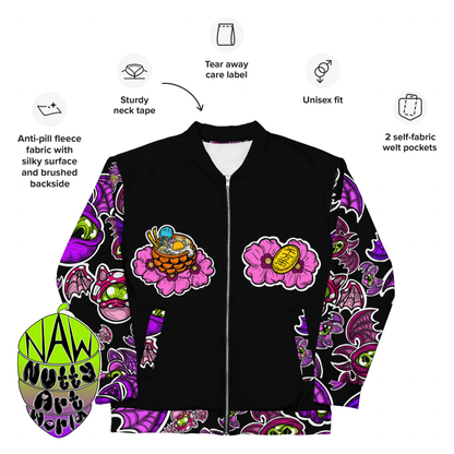 Ramen Kitty Unisex Bomber Jacket