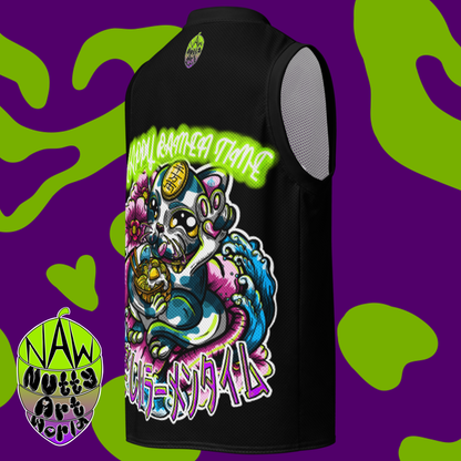 Happy Ramen Time! Premium basketball jersey