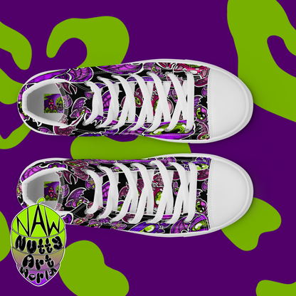 Batty Kitty's Men’s high top canvas shoes
